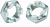 Гайка DIN 937 M 12 17H оц.  ГОСТ 5919-73 исп. 2 ГОСТ 5933-73 исп. 2
